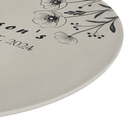 Bloeiende herinneringen snijplank (Hoek)