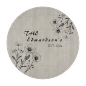 Bloeiende herinneringen snijplank (Voorkant)