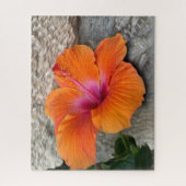 Bloeiende hibiscus legpuzzel (Verticaal)