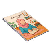 Bloeiende Hijabi Notitieboek (Rechterzijde)