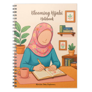 Bloeiende Hijabi Notitieboek