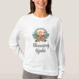 Bloeiende Hijabi T-shirt (lange mouwen)