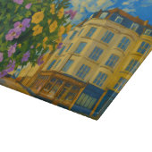 Bloeiende hoek – levendige Europese straat Snijplank (Hoek)