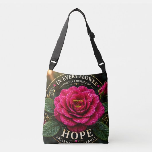 Bloeiende hoop crossbody tas (Voorkant)