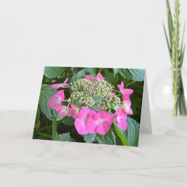 Bloeiende Hortensia Blank Note Kaart