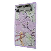 Bloeiende huisviooltjes mini klembord (Angled2)