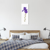 Bloeiende iris canvas afdruk (Insitu (Slaapkamer))