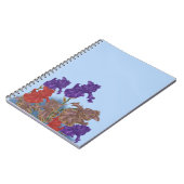 Bloeiende irissen. notitieboek (Linkerzijde)