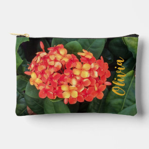 Bloeiende Ixora Print Cut Naaizak Etui