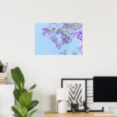 Bloeiende Jacaranda Boomtakken Poster (Thuiskantoor)