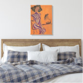 Bloeiende Jeugd No.8 Canvas Afdruk (Insitu (Slaapkamer))