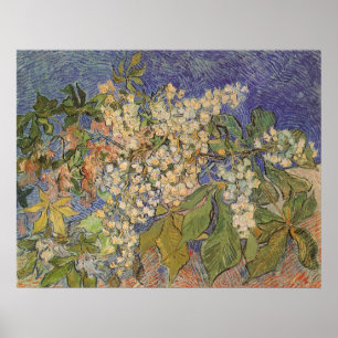 Bloeiende Kastanje Takken door Vincent van Gogh Poster