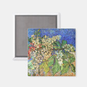 Bloeiende kastanje takken magneet (Voorkant / Achterkant)