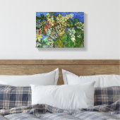 bloeiende kastanjebijkantoren van Van Gogh Canvas Afdruk (Insitu (Slaapkamer))
