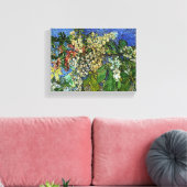 bloeiende kastanjebijkantoren van Van Gogh Canvas Afdruk (Insitu (Woonkamer))