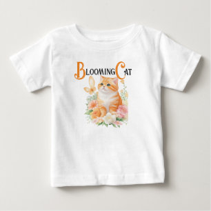 Bloeiende kat: Elegant Sinaasappel en wit in bloei