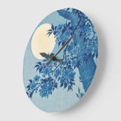 Bloeiende kers op een maanverlichte nacht - Ohara  Grote Klok (Hoek)