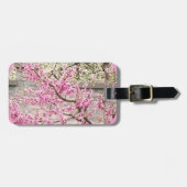 Bloeiende kersen- en abrikozenbomen bagagelabel (Voorkant horizontaal)