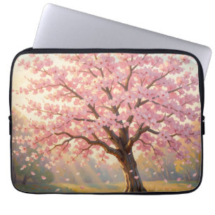 Bloeiende Kersenbloesem Boom Lente Laptop Sleeve