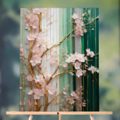 Bloeiende Kersenbloesem Muur Acryl Bord (Neutraal)