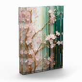 Bloeiende Kersenbloesem Muur Fotoblokken (Links)