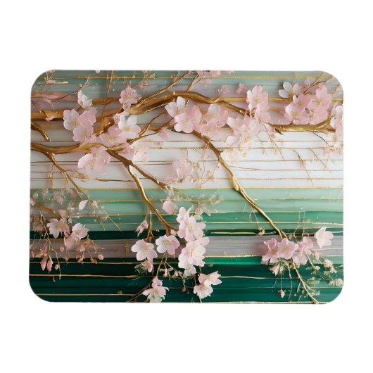 Bloeiende Kersenbloesem Muur Magneet (Horizontaal)