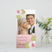 Bloeiende Kersenbloesems Foto Bedankt roze (Staand voorkant)