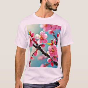 Bloeiende kersenbloesems in het voorjaar t-shirt
