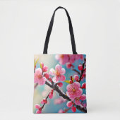Bloeiende kersenbloesems in het voorjaar tote bag (Voorkant)