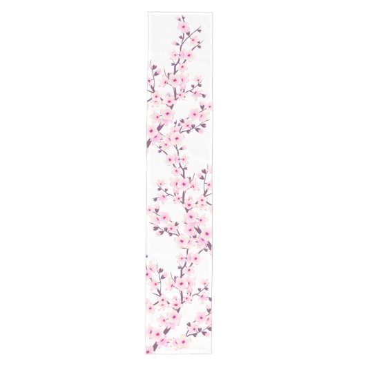 Bloeiende Kersenbloesems Medium Tafelloper (Voorkant)