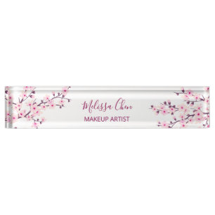 Bloeiende Kersenbloesems Naambordje