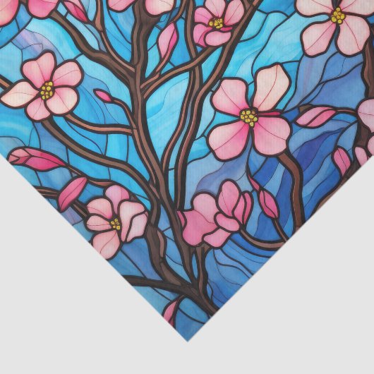 Bloeiende kersenbloesemsEffect Decoupage Tissuepapier (Detail)