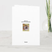 Bloeiende Kerstboom Feestdagen Kaart (Achterkant)