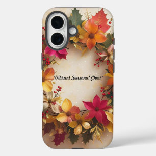 Bloeiende kerstvreugde iPhone 16 hoesje