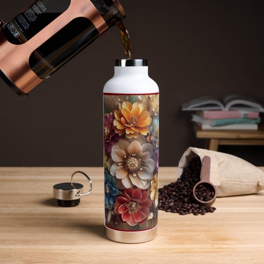 "Bloeiende kerstvreugde" Waterfles (Koffie)