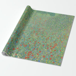 Bloeiende klaprozen - Gustav Klimt Cadeaupapier