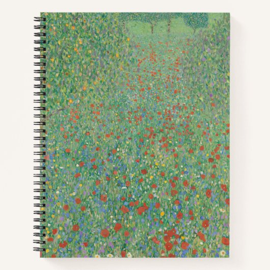 Bloeiende klaprozen - Gustav Klimt Notitieboek (Voorkant)