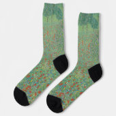 Bloeiende klaprozen - Gustav Klimt Sokken (Links)