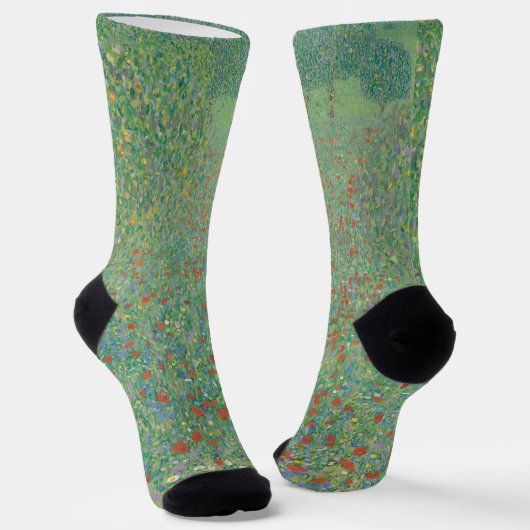 Bloeiende klaprozen - Gustav Klimt Sokken (Gebogen)