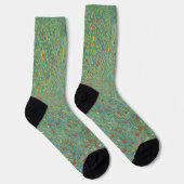 Bloeiende klaprozen - Gustav Klimt Sokken (Rechts)