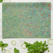Bloeiende klaprozen - Gustav Klimt Theedoek (Gevouwen)