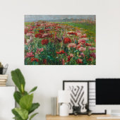 Bloeiende klaprozen - Olga Wisinger-Florian Poster (Thuiskantoor)