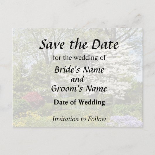 Bloeiende Kornoelje Aankondigingskaart (Voorkant)