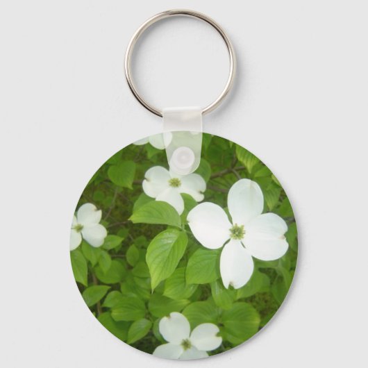 Bloeiende kornoeljeboom sleutelhanger (Voorkant)