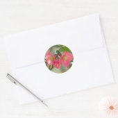 Bloeiende Kweepeer Glow Ronde Sticker (Envelop)