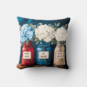 Bloeiende  Land Hydrangea Trio Kussen