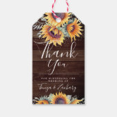 Bloeiende Landelijke Zonnebloem | Dank Je Cadeaulabel (Voorkant)
