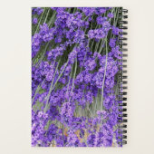 Bloeiende lavendelkruid bloemen notitieboek (Achterkant)