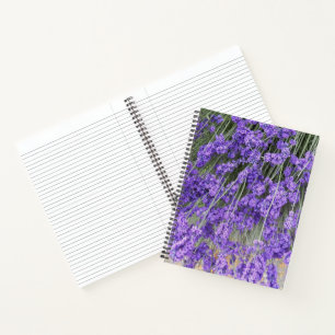 Bloeiende lavendelkruid bloemen notitieboek