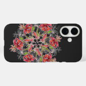 Bloeiende lelie bloemcollage Case-Mate iPhone case (Achterkant (horizontaal))